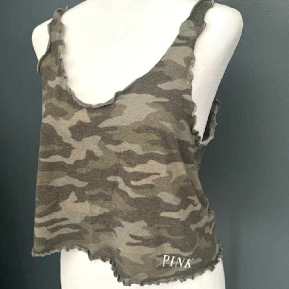 Pink Sleepwear Camo Top, Size Small